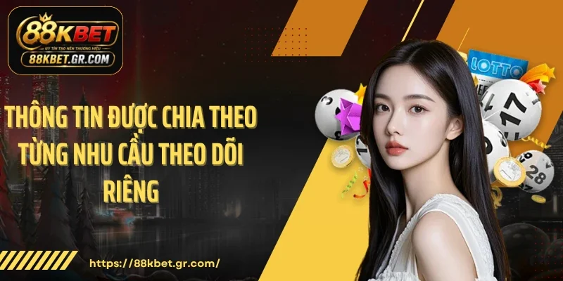 Xổ Số Miền Nam 88KBET Theo Dõi Nhanh Và Dễ Quan Sát Thông tin được chia theo từng nhu cầu theo dõi riêng